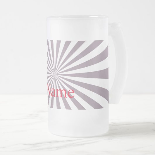 Abstracte Starburst Thunder_Cove Matglas Bierpul (Voorkant rechts)