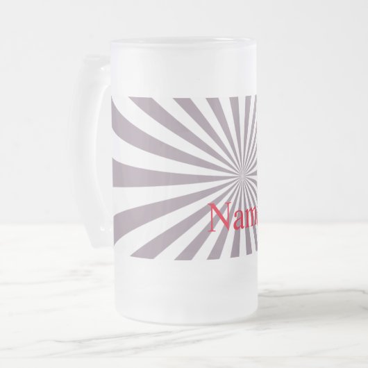 Abstracte Starburst Thunder_Cove Matglas Bierpul (Voorkant links)