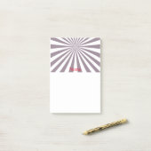 Abstracte Starburst Thunder_Cove Post-it® Notes (Op bureau)
