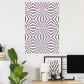 Abstracte Starburst Thunder_Cove Poster (Thuiskantoor)