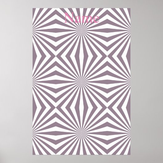 Abstracte Starburst Thunder_Cove Poster (Voorkant)