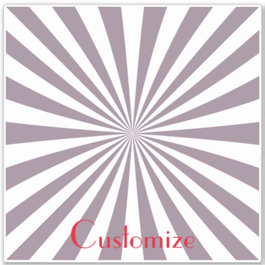 Abstracte Starburst Thunder_Cove Sticker (Voorkant)