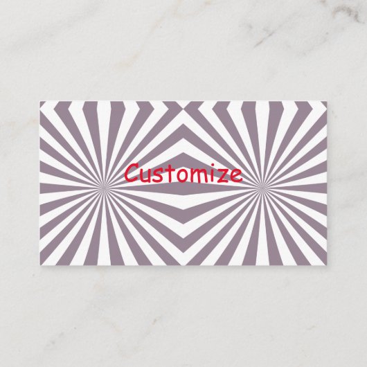 Abstracte Starburst Thunder_Cove Visitekaartje (Achterkant)