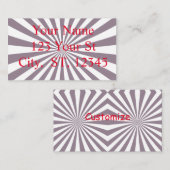 Abstracte Starburst Thunder_Cove Visitekaartje (Voorkant / Achterkant)