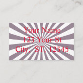 Abstracte Starburst Thunder_Cove Visitekaartje (Voorkant)