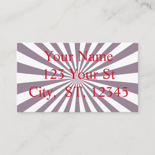 Abstracte Starburst Thunder_Cove Visitekaartje (Voorkant)