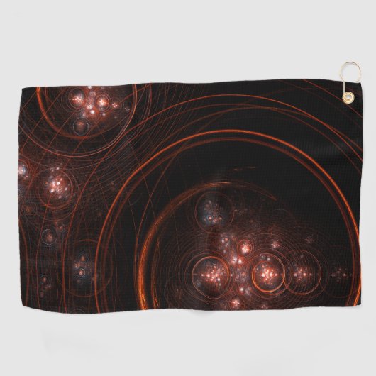 Abstracte Starlight-kunst Golfhanddoek (Horizontaal)