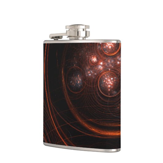 Abstracte Starlight-kunst Heupfles (Links)