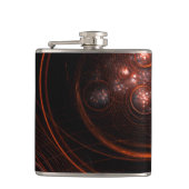 Abstracte Starlight-kunst Heupfles (Voorkant)