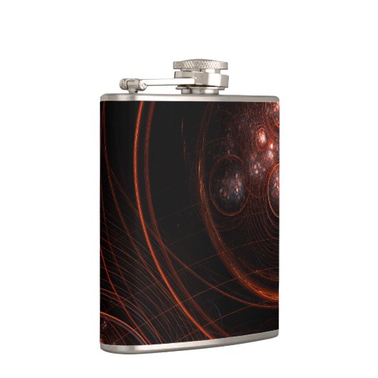 Abstracte Starlight-kunst Heupfles (Rechts)