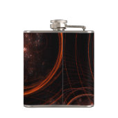 Abstracte Starlight-kunst Heupfles (Achterkant)