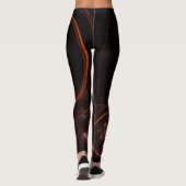 Abstracte Starlight-kunst Leggings (Achterkant)
