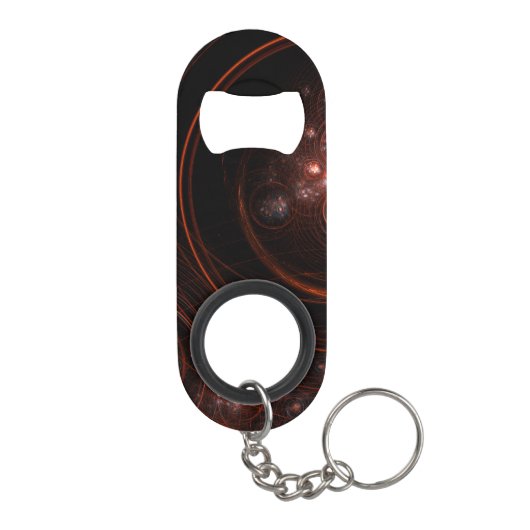 Abstracte Starlight-kunst Mini Flessenopener (Achterkant)