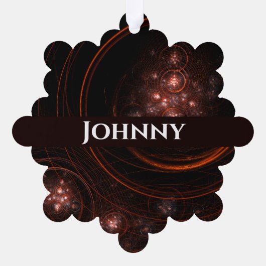 Abstracte Starlight-kunst Ornament Kaart (Achterkant)