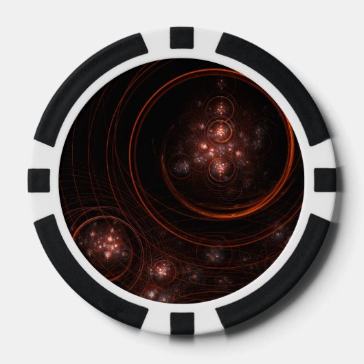 Abstracte Starlight-kunst Poker Chips (Voorkant)