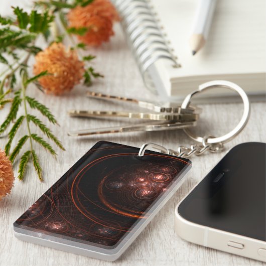 Abstracte Starlight-kunst Sleutelhanger (Voorkant Rechts)