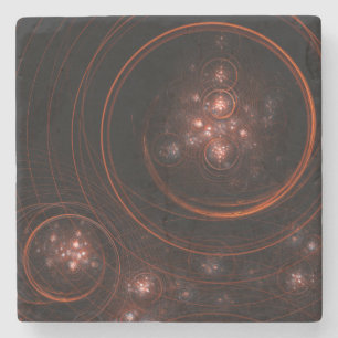 Abstracte Starlight-kunst Stenen Onderzetter