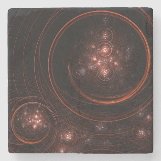 Abstracte Starlight-kunst Stenen Onderzetter (Voorkant)