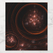 Abstracte Starlight-kunst Wijn Etiket (Enkel label)