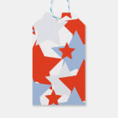 Abstracte Stars Memorial Day Evenement Feest Cadeaulabel (Achterkant)
