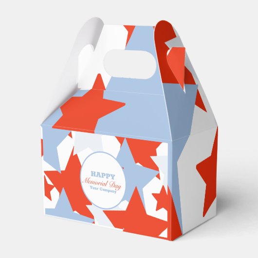 Abstracte Stars Memorial Day Event Party Bedankdoosjes (Voorkant Zijde)