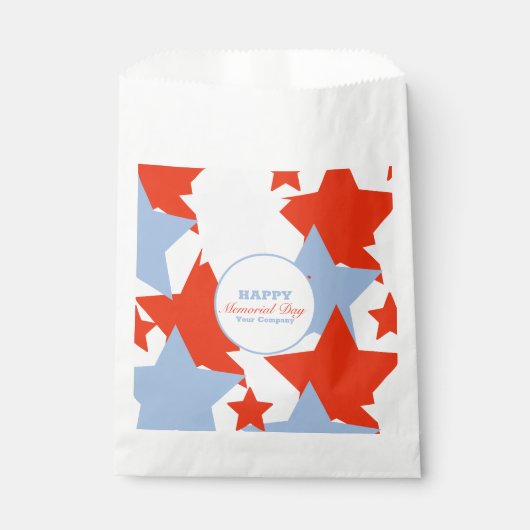 Abstracte Stars Memorial Day Event Party Bedankzakje (Voorkant)