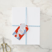 Abstracte Stars Memorial Day Event Party Cadeaulabel (Met Touw)