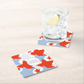 Abstracte Stars Memorial Day Event Party Kartonnen Onderzetters (Insitu)