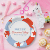 Abstracte Stars Memorial Day Event Party Papieren Bordje (Feest)