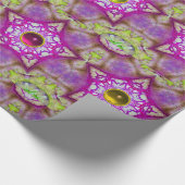 ABSTRACTE STARTEN MET PAARSE, GEEL, PINK GEM STONT CADEAUPAPIER (Hoek)