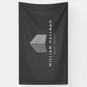 Abstracte startpagina grijs/donkergrijs spandoek (Verticaal)