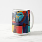 Abstracte Stedelijke Blokken Koffiemok (Voorkant rechts)