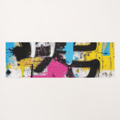 Abstracte stedelijke graffiti-spatart yogamat (Achterkant (horizontaal))