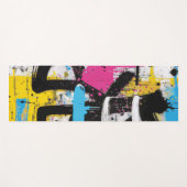 Abstracte stedelijke graffiti-spatart yogamat (Voorkant (horizontaal))