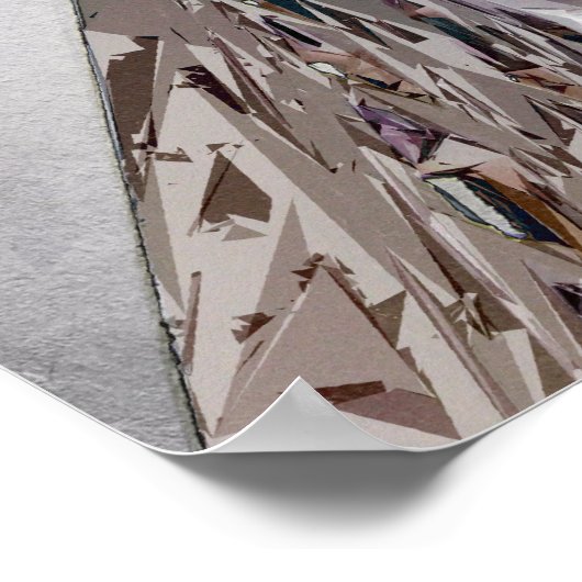 Abstracte stedelijke structuur poster (Hoek)