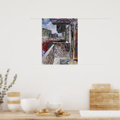 Abstracte stedelijke structuur poster (Keuken)