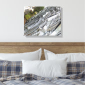 Abstracte Steeg Kijkhoek Canvas Afdruk (Insitu (Slaapkamer))