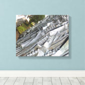 Abstracte Steeg Kijkhoek Canvas Afdruk (Insitu (Houten vloer))
