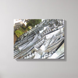 Abstracte Steeg Kijkhoek Canvas Afdruk