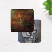 Abstracte steenfiguur vierkante visitekaartjes (Bureau)