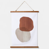 Abstracte stenen hangend wandkleed (Voorkant)