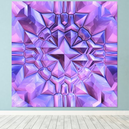 Abstracte ster canvas afdruk (Insitu (Houten vloer))