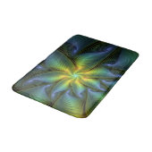 Abstracte ster, glanzende blauwe groene gouden fra badmat (Gekanteld)