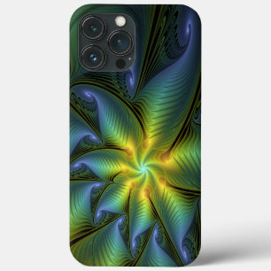 Abstracte ster, glanzende blauwe groene gouden fra Case-Mate iPhone case