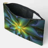 Abstracte ster, glanzende blauwe groene gouden fra etui (Open)