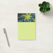 Abstracte ster, glanzende blauwe groene gouden fra post-it® notes (Kantoor)