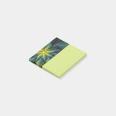 Abstracte ster, glanzende blauwe groene gouden fra post-it® notes (Schuin)