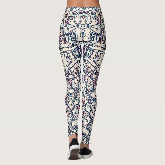 Abstracte ster leggings (Achterkant)