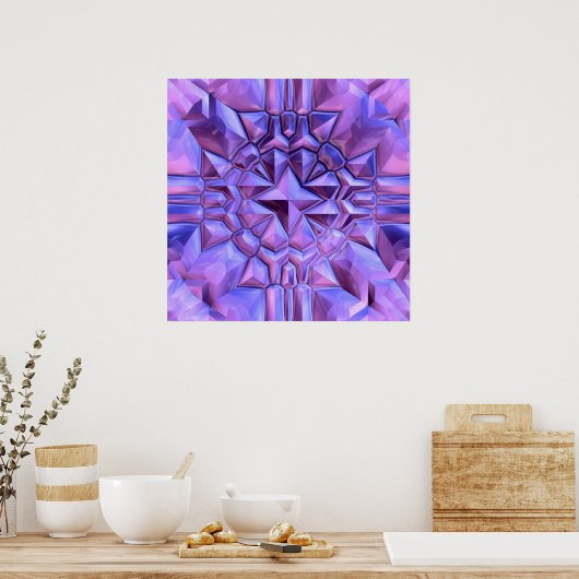 Abstracte ster poster (Keuken)