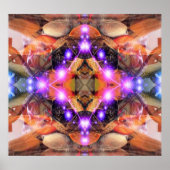 Abstracte Ster Poster (Voorkant)